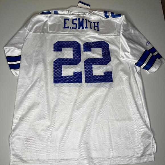Reebok NFL Dallas Cowboys Emmitt Smith #22 White Jersey Men’s 2XL – New with Tag - Picture 4 of 15